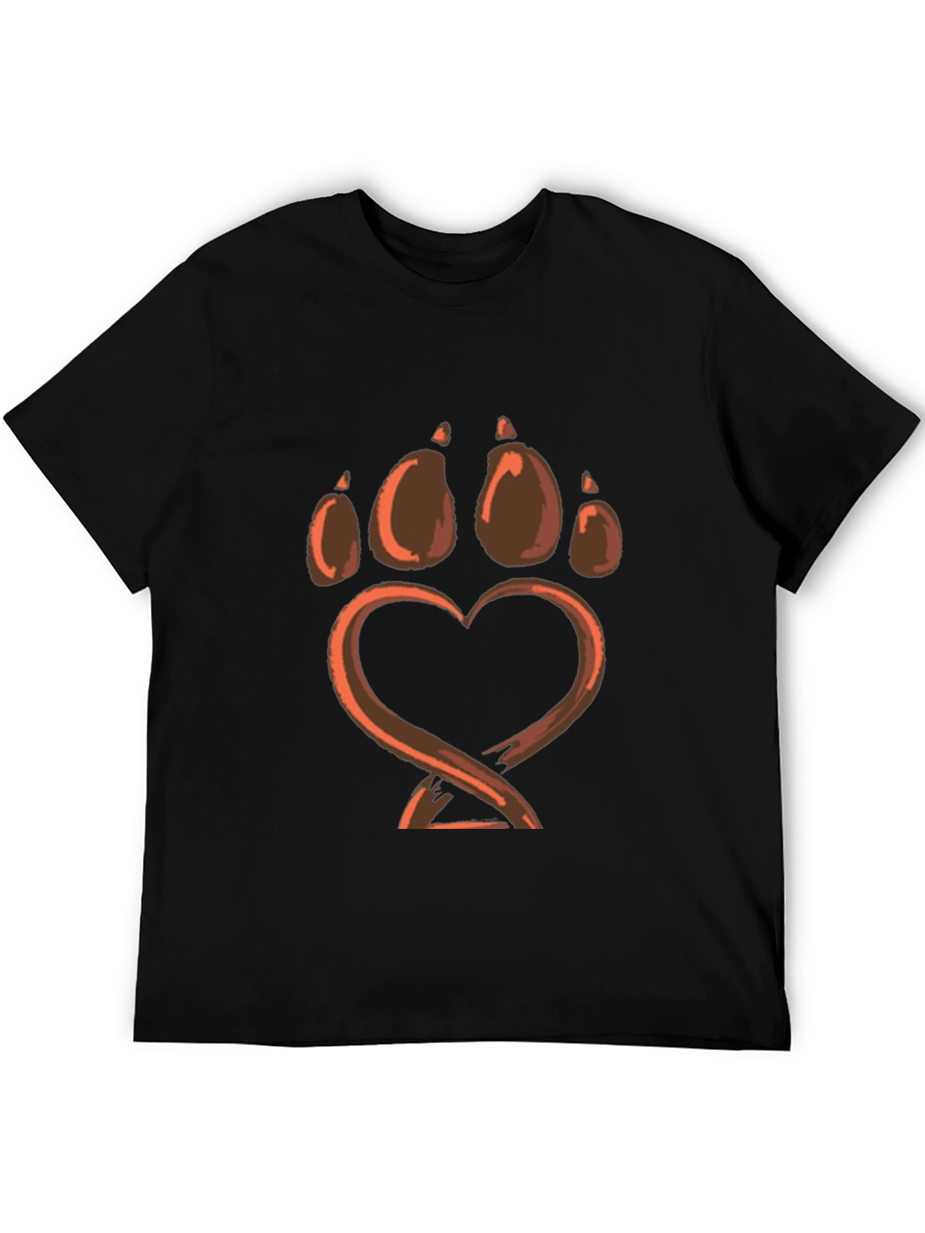 Bear Paw Heart Graphic Tee - Love Wildlife!