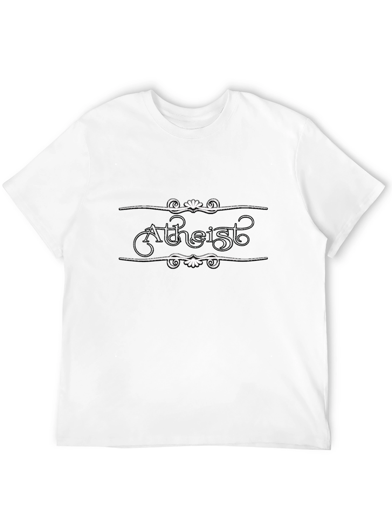 Atheist Graphic T-Shirt - Black Cotton Tee