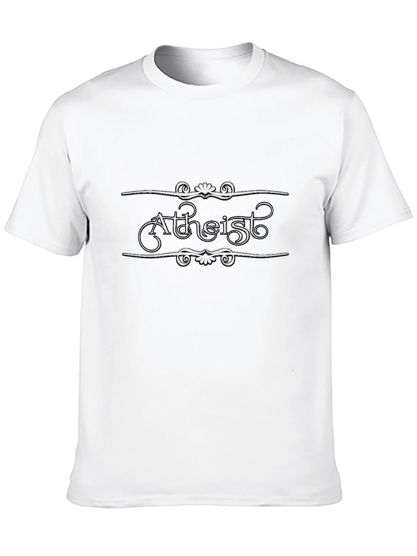 Atheist Graphic T-Shirt - Black Cotton Tee