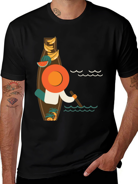 Tropical Beach Vibe Graphic T-Shirt