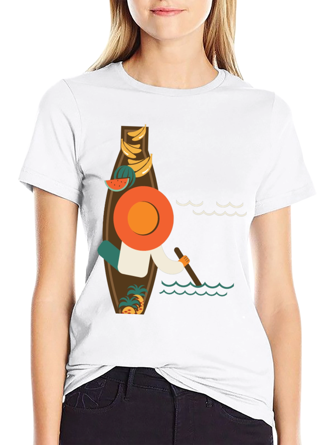 Tropical Beach Vibe Graphic T-Shirt