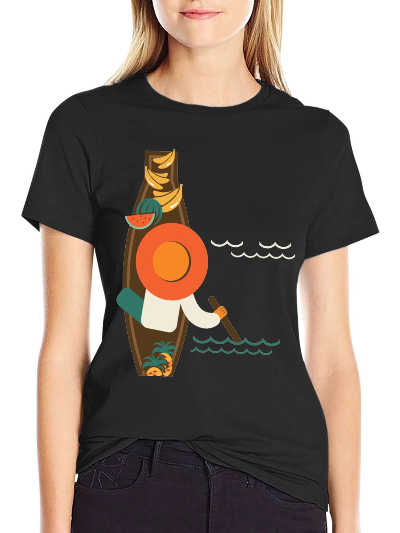 Tropical Beach Vibe Graphic T-Shirt