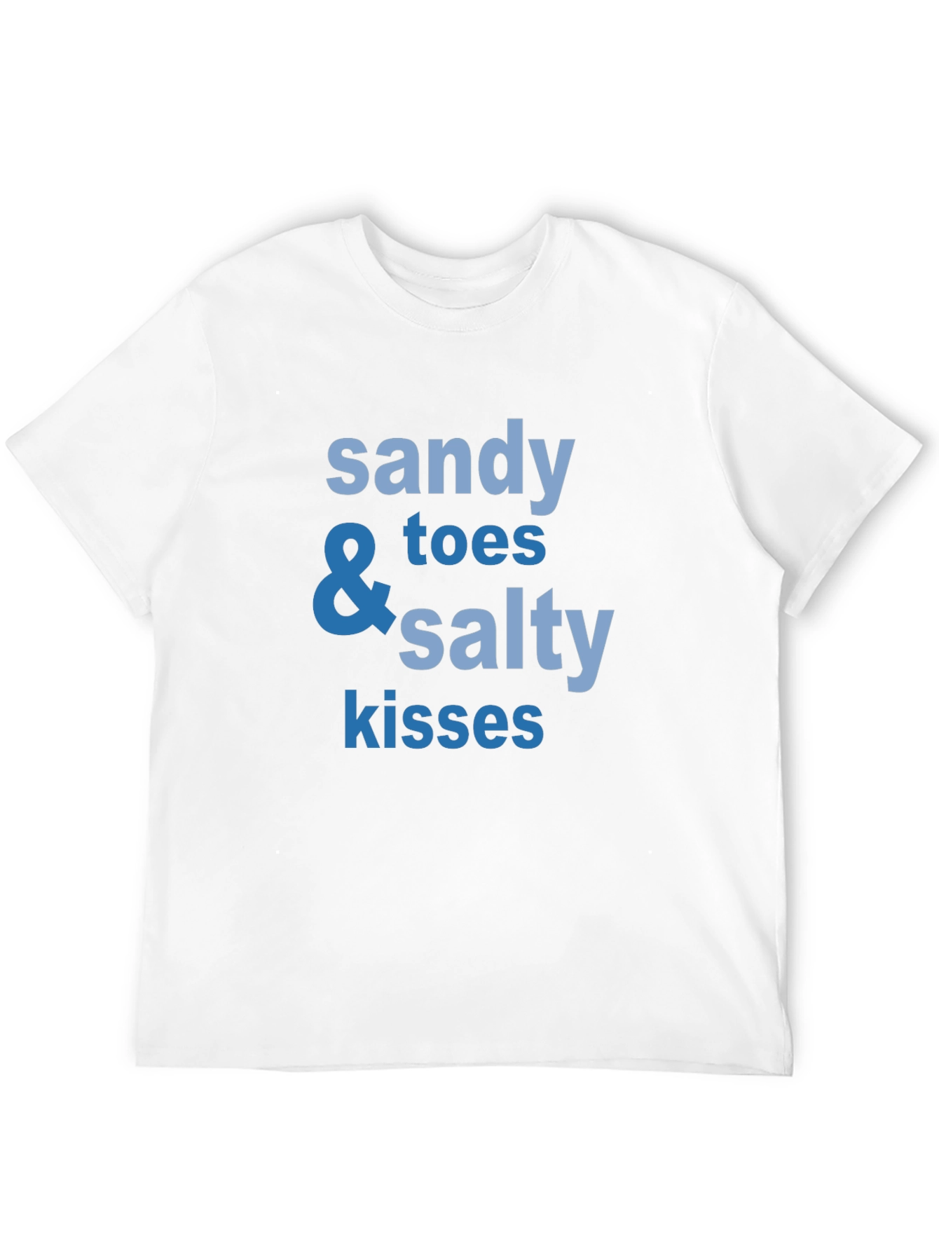 Sandy Toes & Salty Kisses Black Graphic T-Shirt