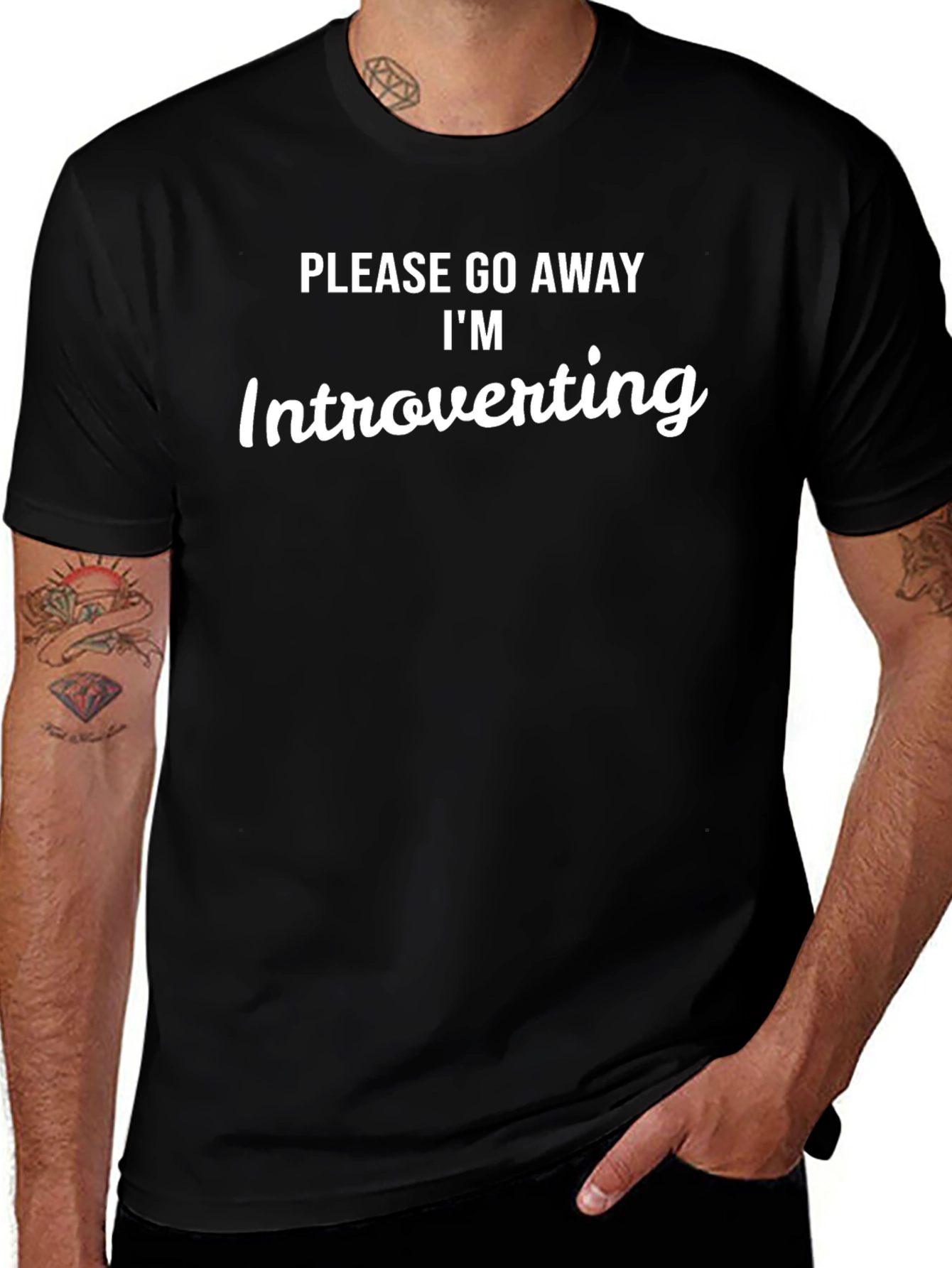 Introverting Graphic Tee - Soft Cotton T-Shirt