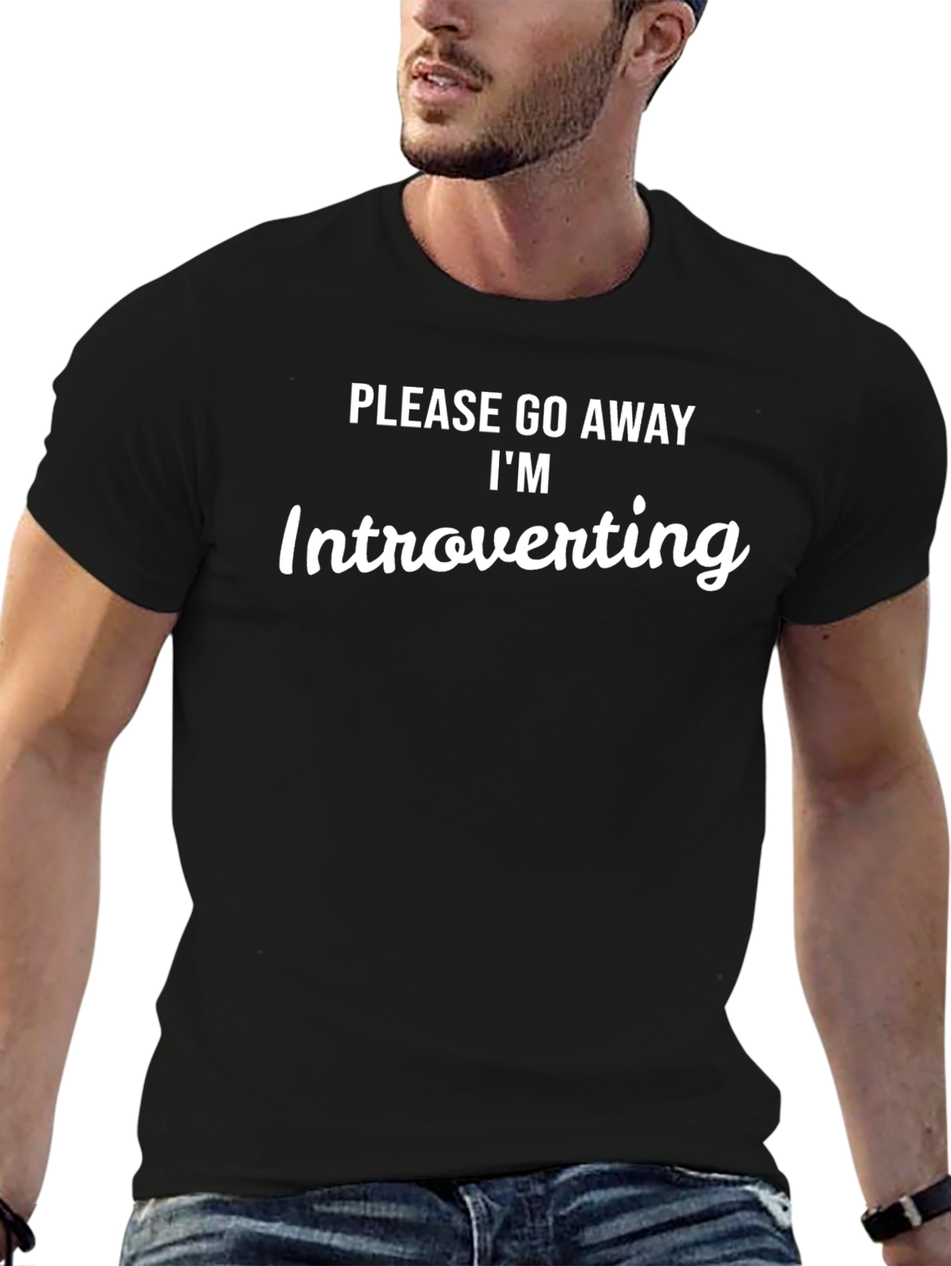 Introverting Graphic Tee - Soft Cotton T-Shirt
