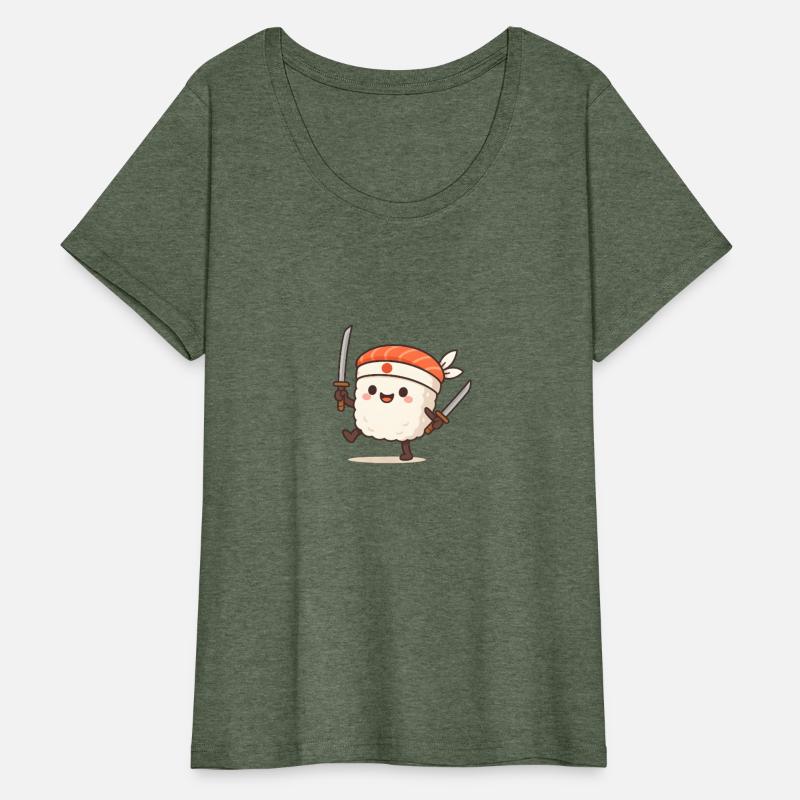 Kawaii Sushi Samurai with Katanas