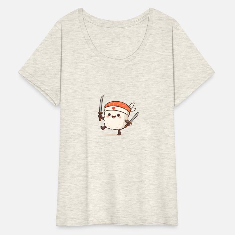 Kawaii Sushi Samurai with Katanas