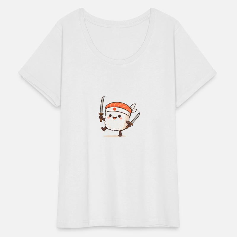 Kawaii Sushi Samurai with Katanas