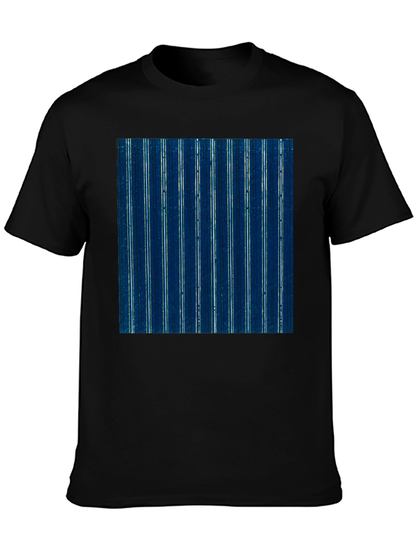 Stylish Striped T-Shirt - Indigo Blue Pattern