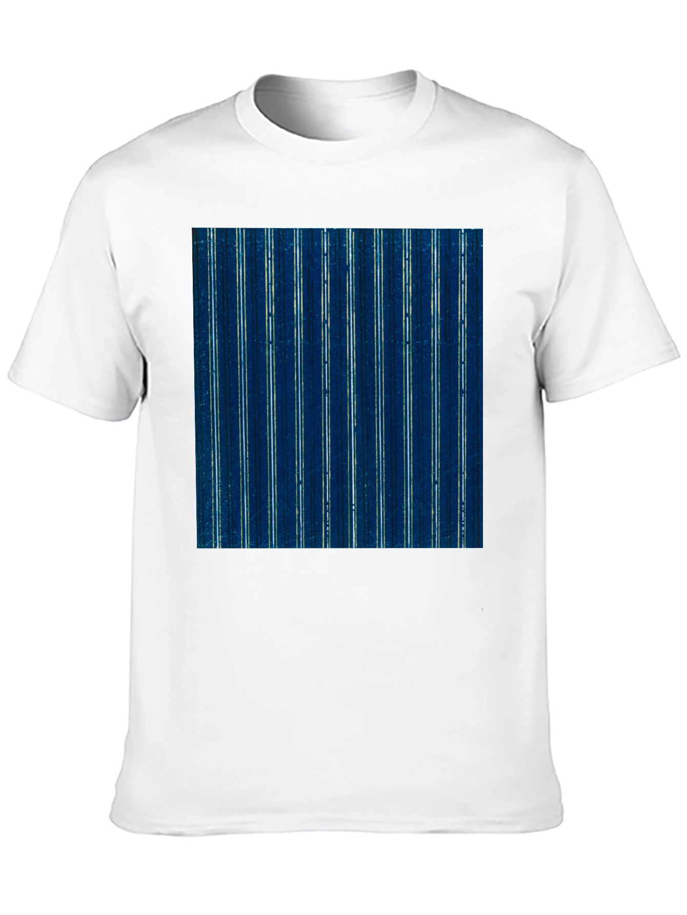 Stylish Striped T-Shirt - Indigo Blue Pattern