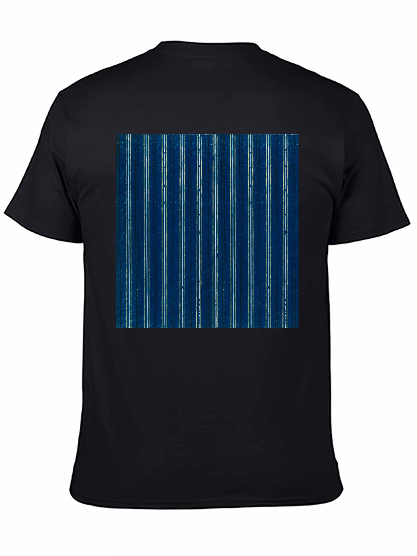 Stylish Striped T-Shirt - Indigo Blue Pattern