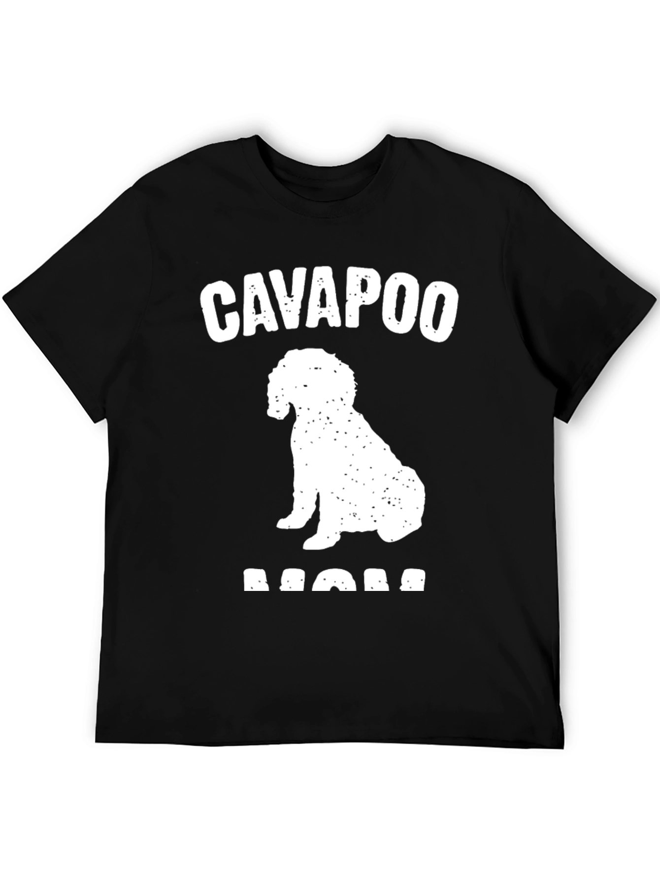Cavapoo Mom Graphic T-Shirt - Black