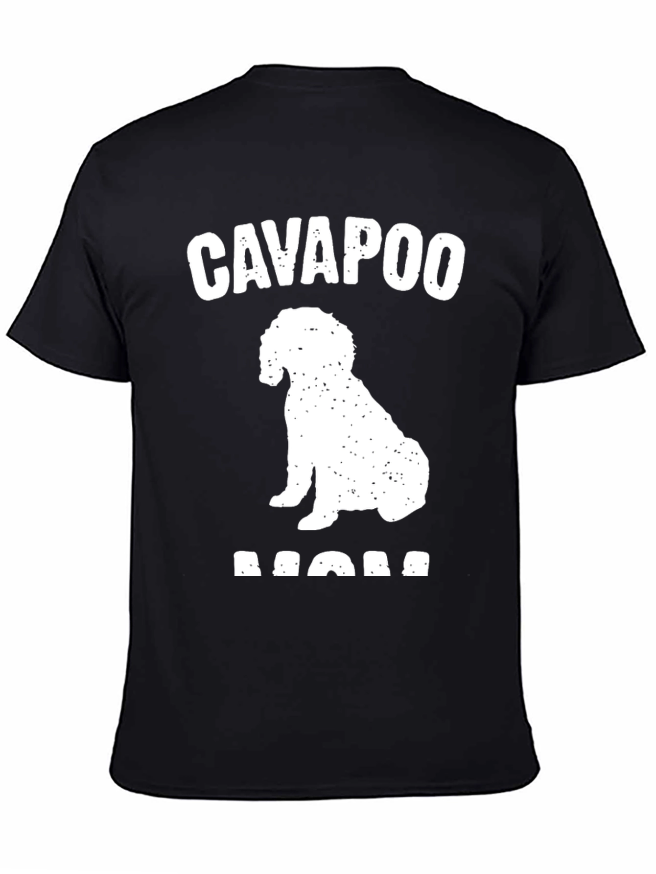 Cavapoo Mom Graphic T-Shirt - Black
