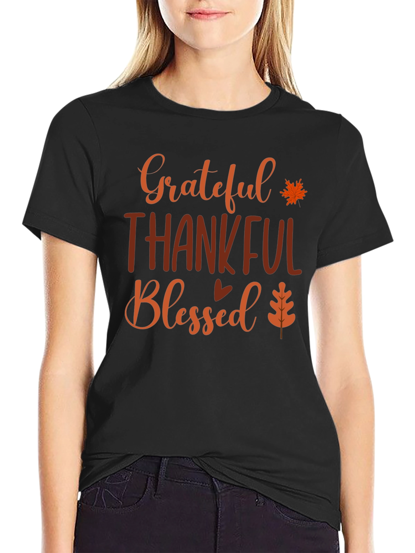 Grateful Thankful Blessed Graphic Tee