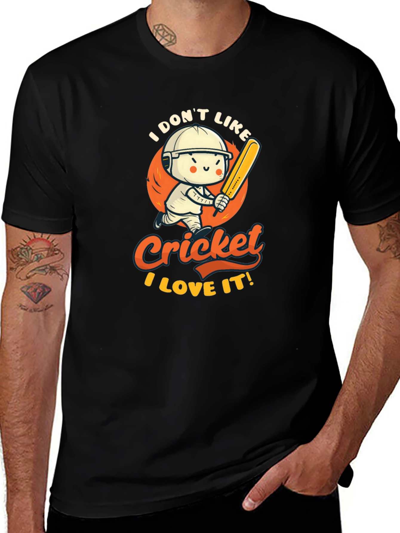 Cricket Lover Graphic T-Shirt - Sporty & Fun