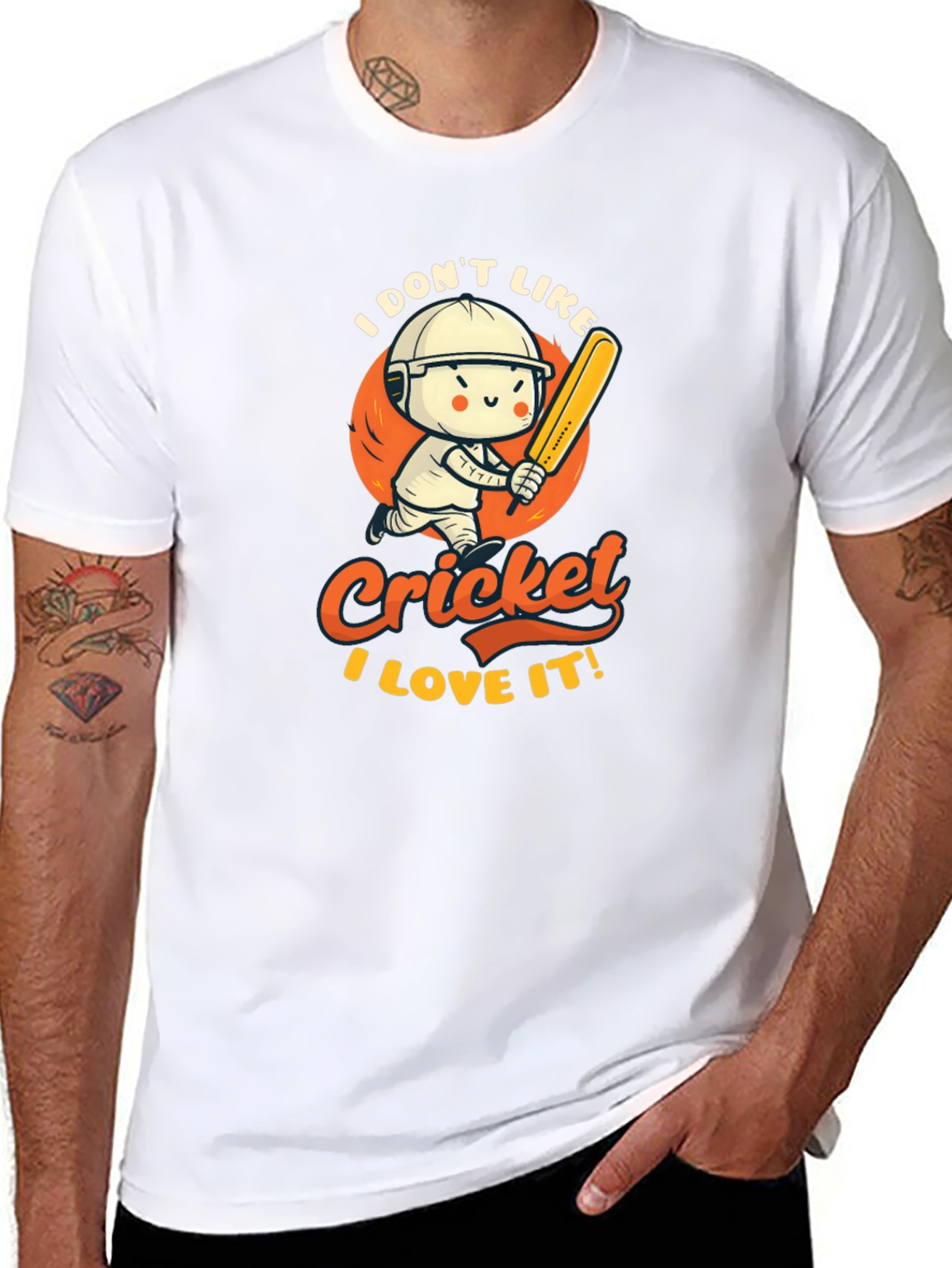 Cricket Lover Graphic T-Shirt - Sporty & Fun