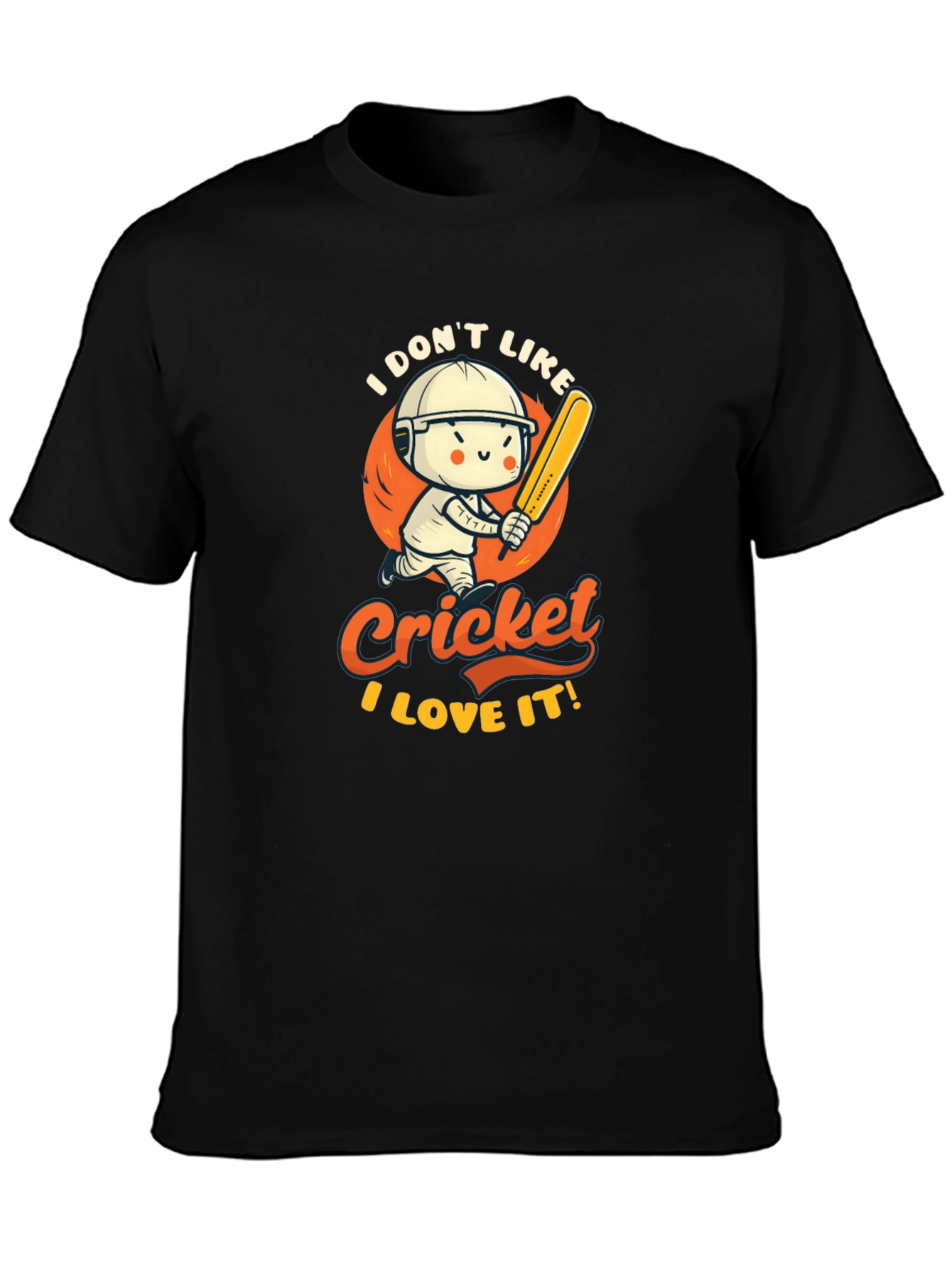 Cricket Lover Graphic T-Shirt - Sporty & Fun