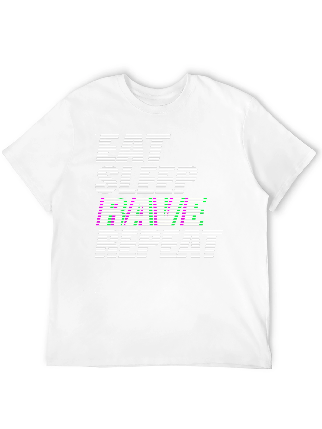 Eat Sleep Rave Repeat Graphic T-Shirt