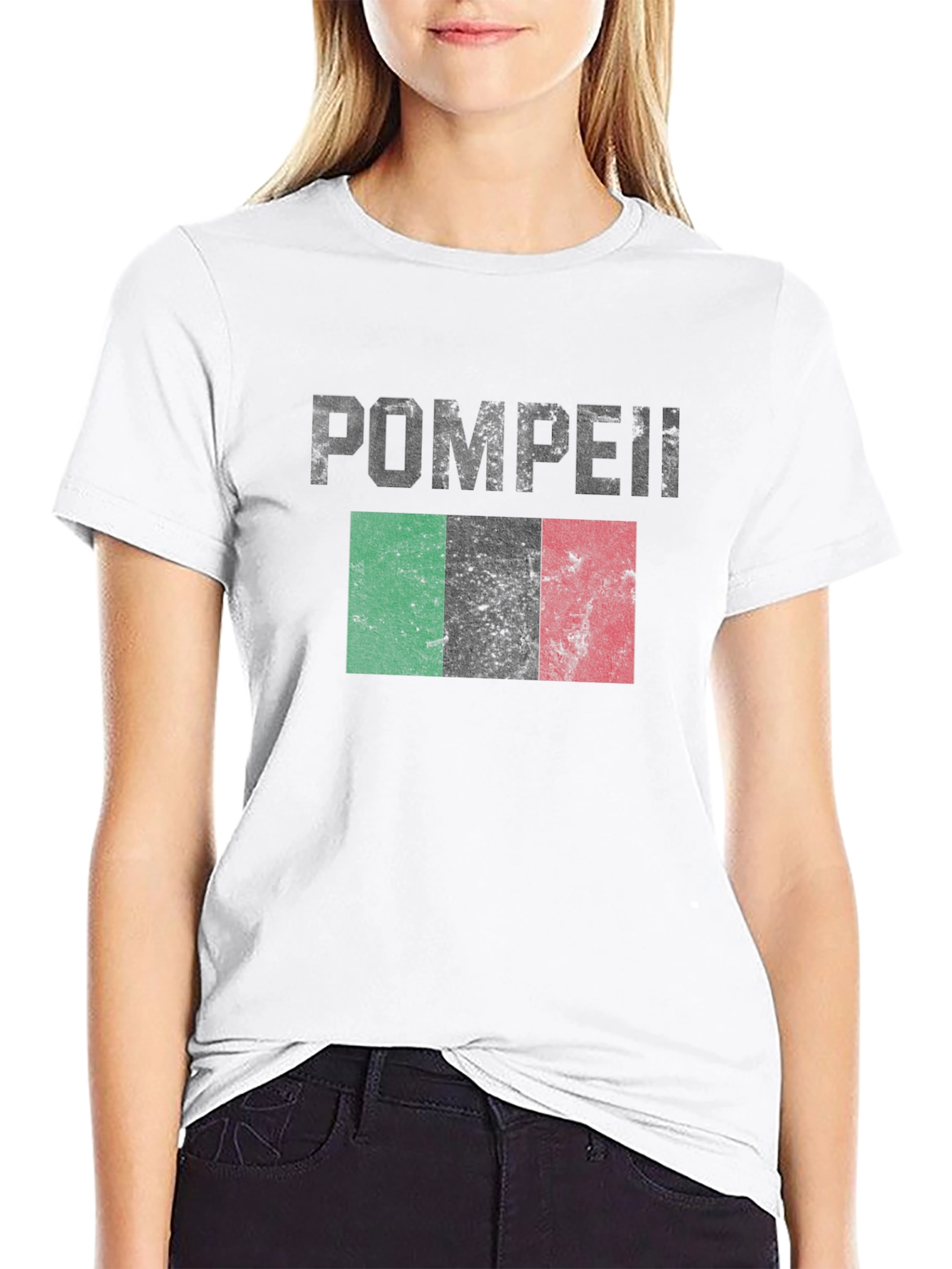 Pompeii Italian Flag Graphic T-Shirt