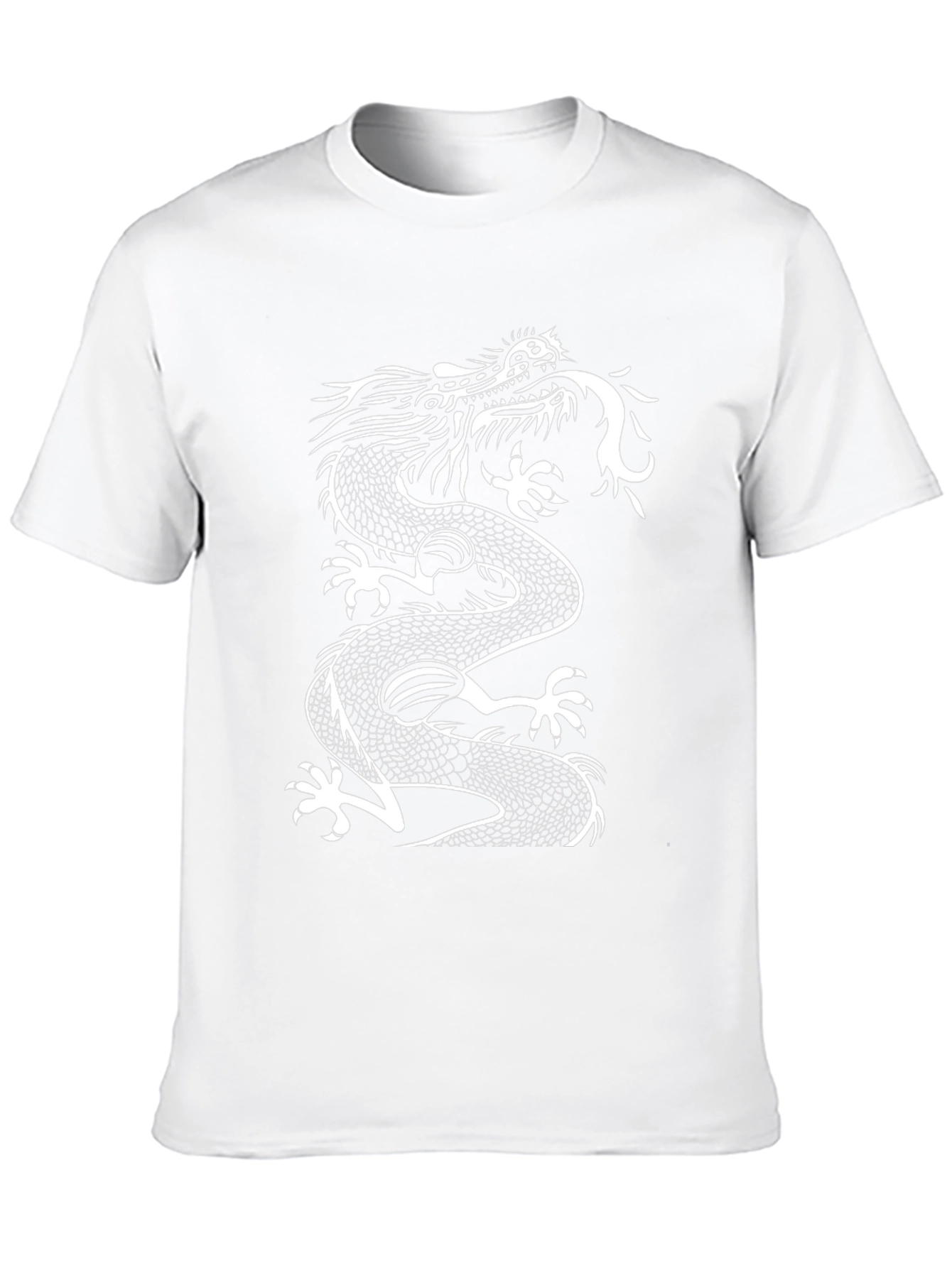 Dragon Graphic Tee - Mens Black Cotton T-Shirt