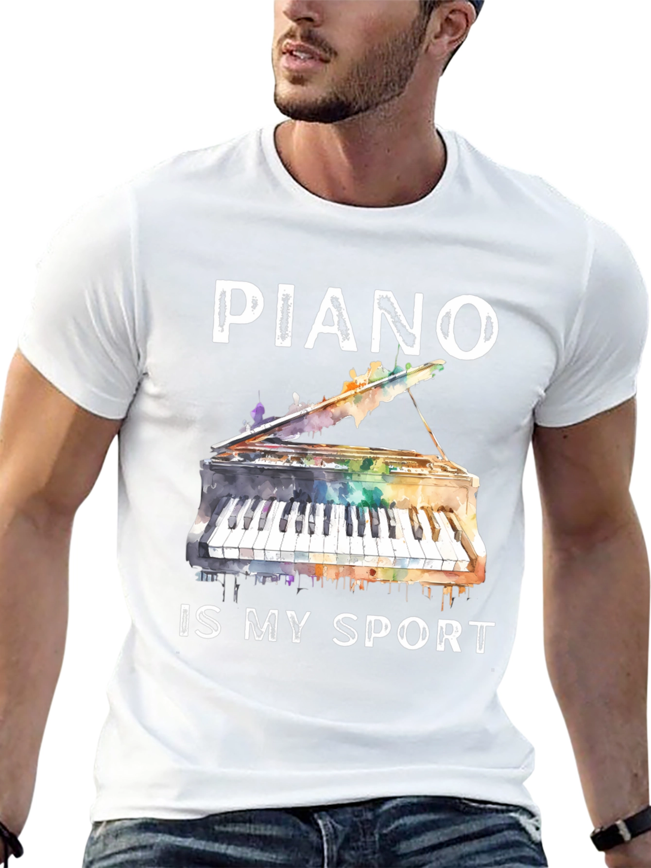 Piano Is My Sport Graphic T-Shirt