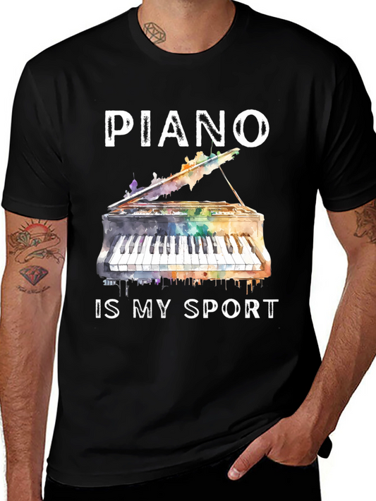 Piano Is My Sport Graphic T-Shirt