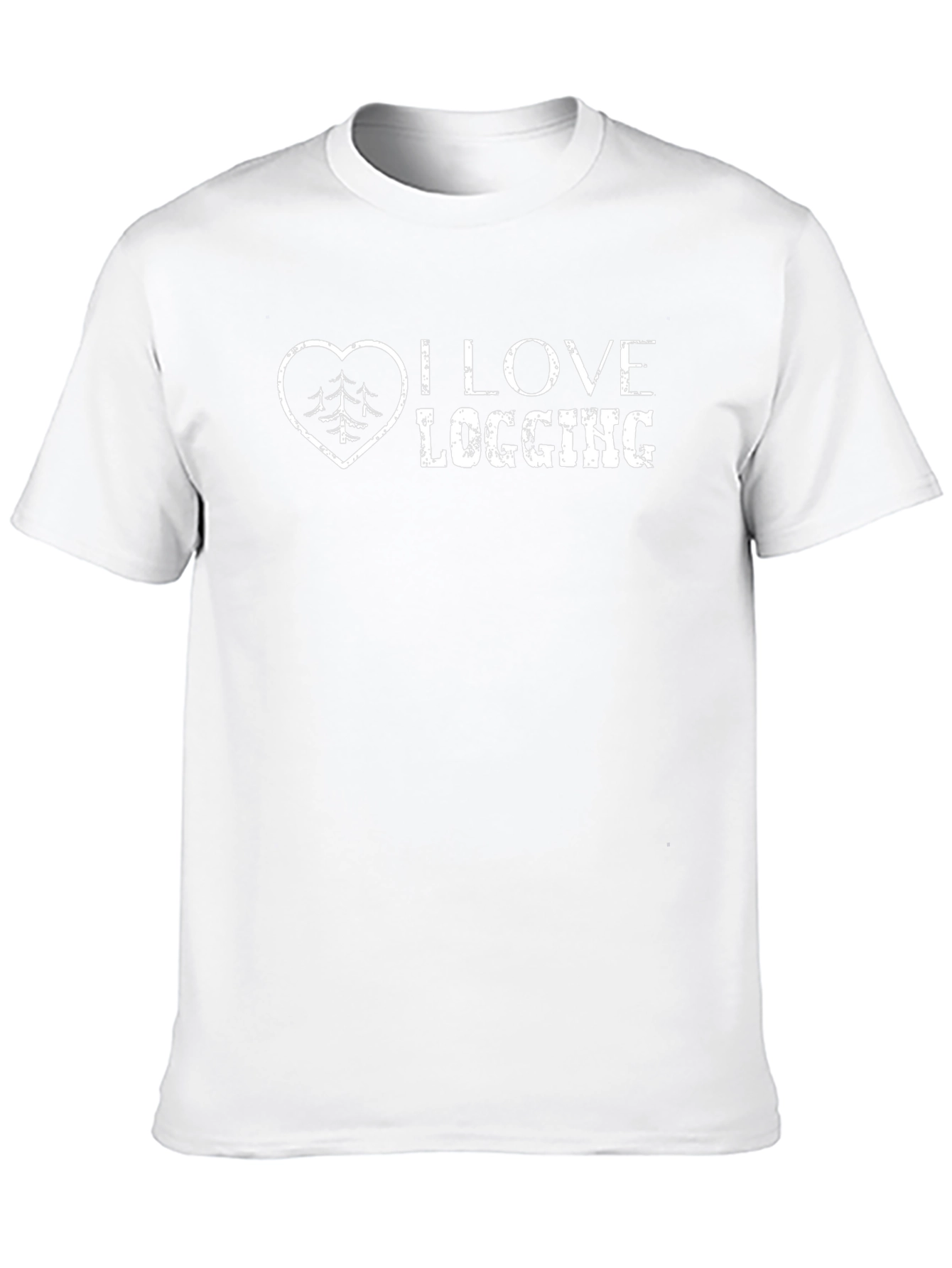 I Love Logging Black T-Shirt