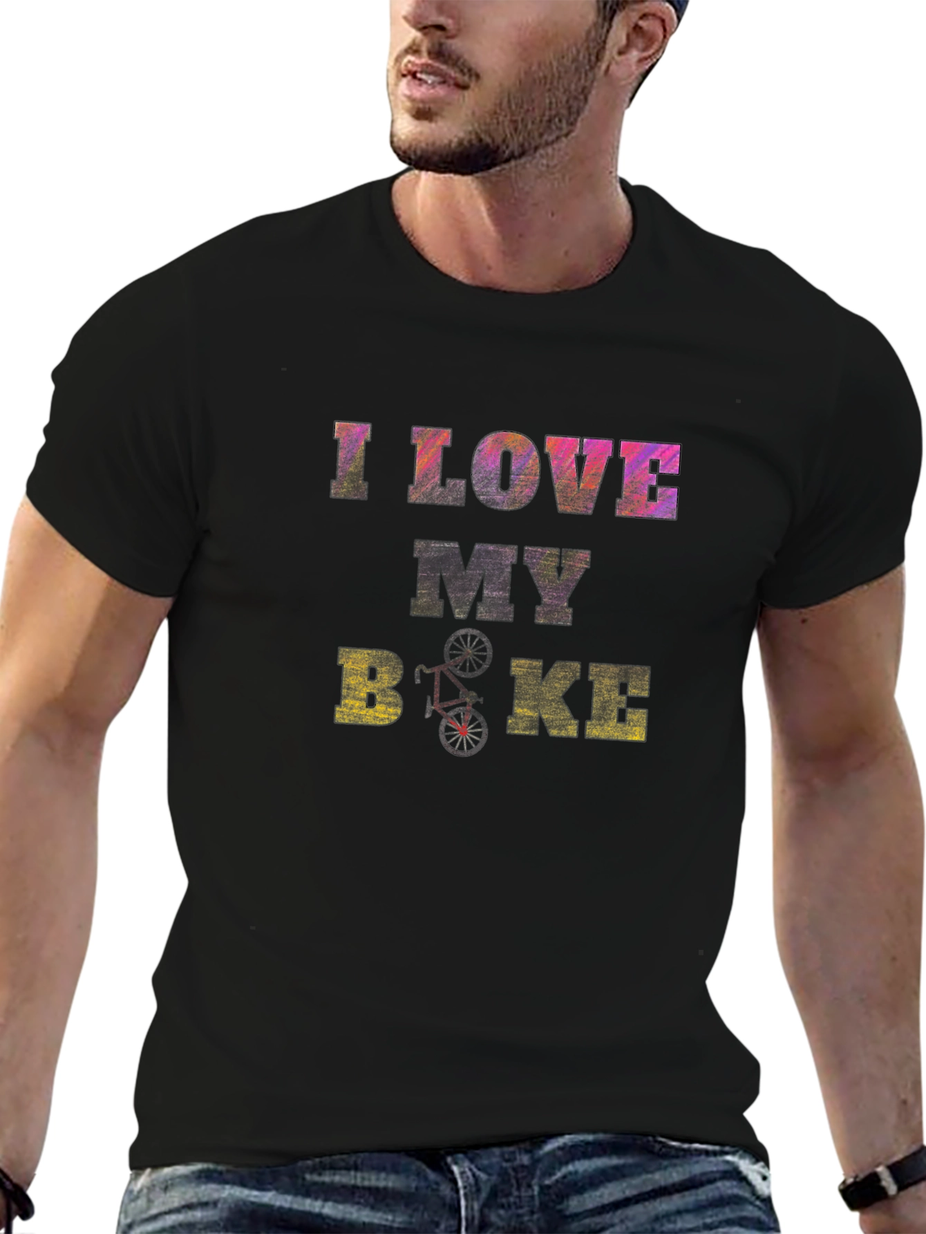 I Love My Bike Graphic Tee - Black T-Shirt