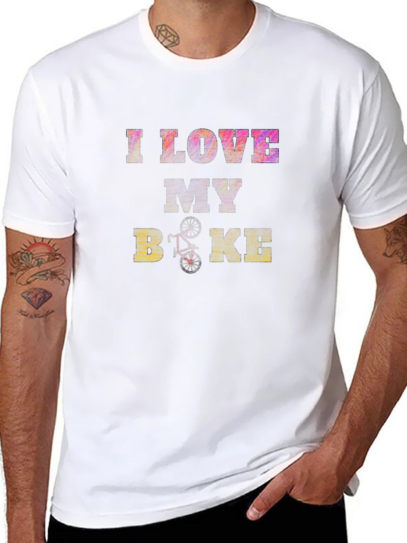 I Love My Bike Graphic Tee - Black T-Shirt