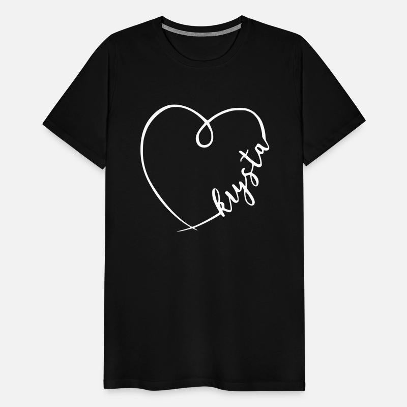 Krysta Name Heart Calligraphy