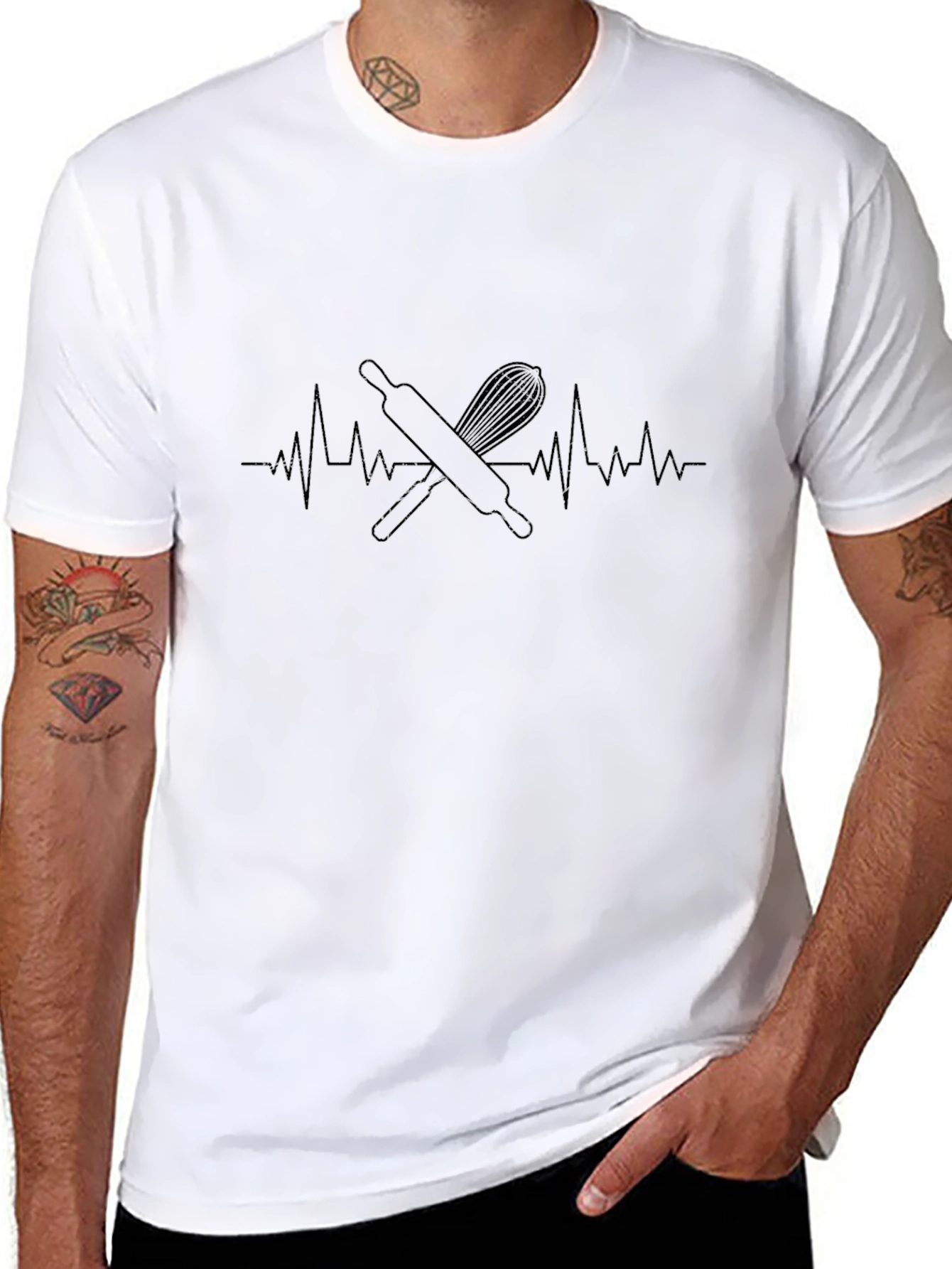 Bakers Heartbeat T-Shirt - Chefs Passion