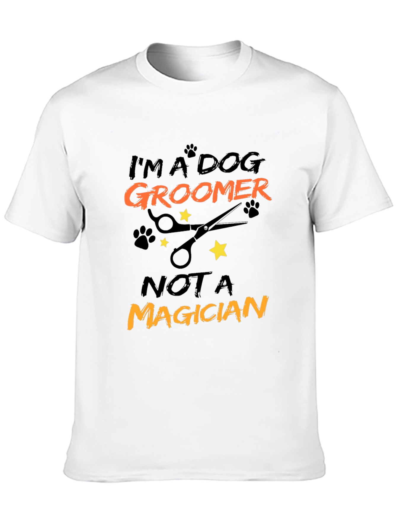 Dog Groomer Graphic Tee - Not a Magician!