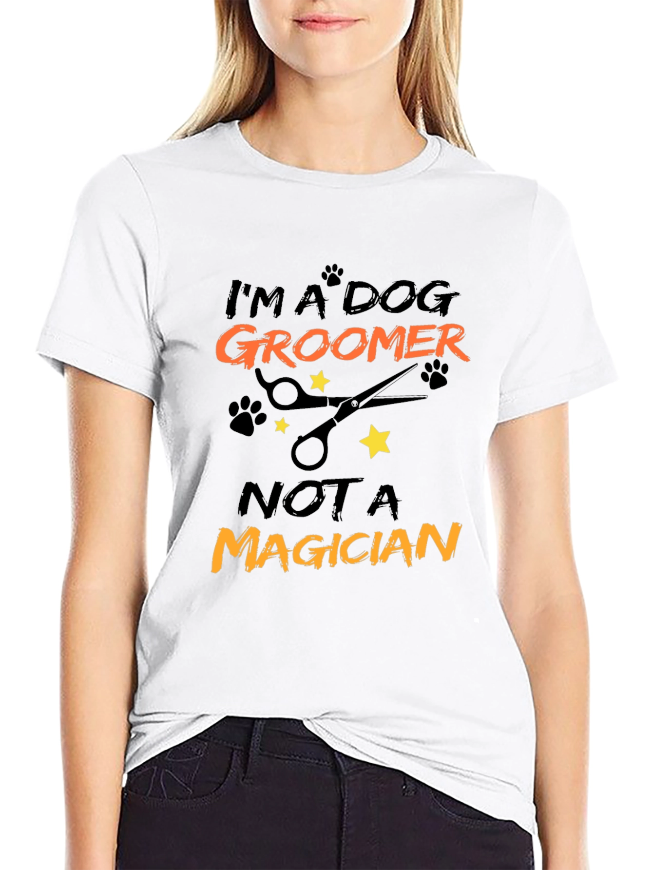 Dog Groomer Graphic Tee - Not a Magician!