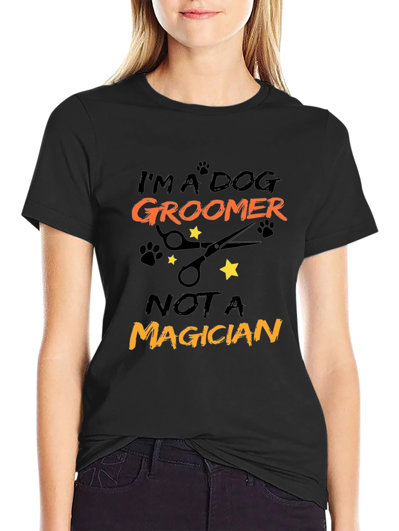 Dog Groomer Graphic Tee - Not a Magician!