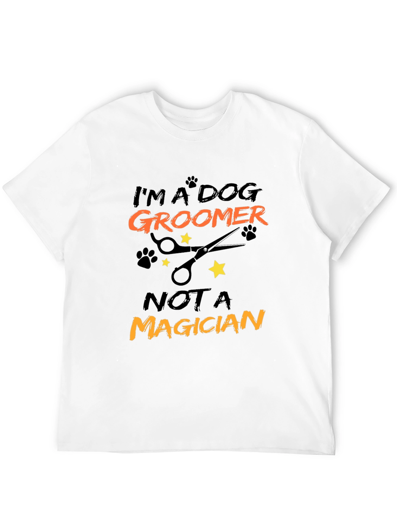Dog Groomer Graphic Tee - Not a Magician!