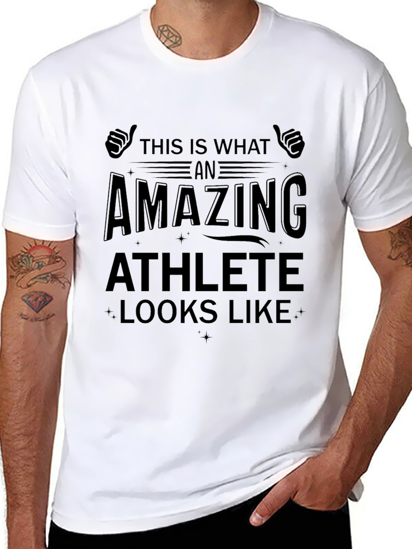 Amazing Athlete Graphic T-Shirt - Black