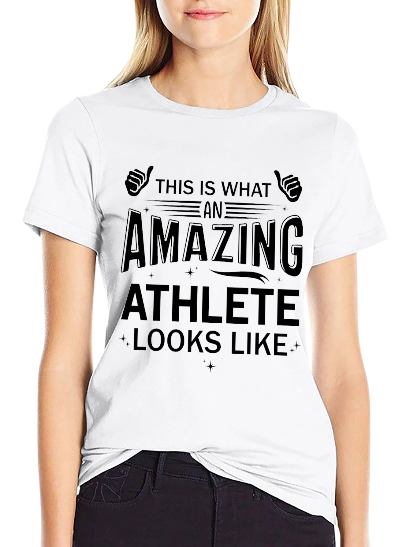 Amazing Athlete Graphic T-Shirt - Black