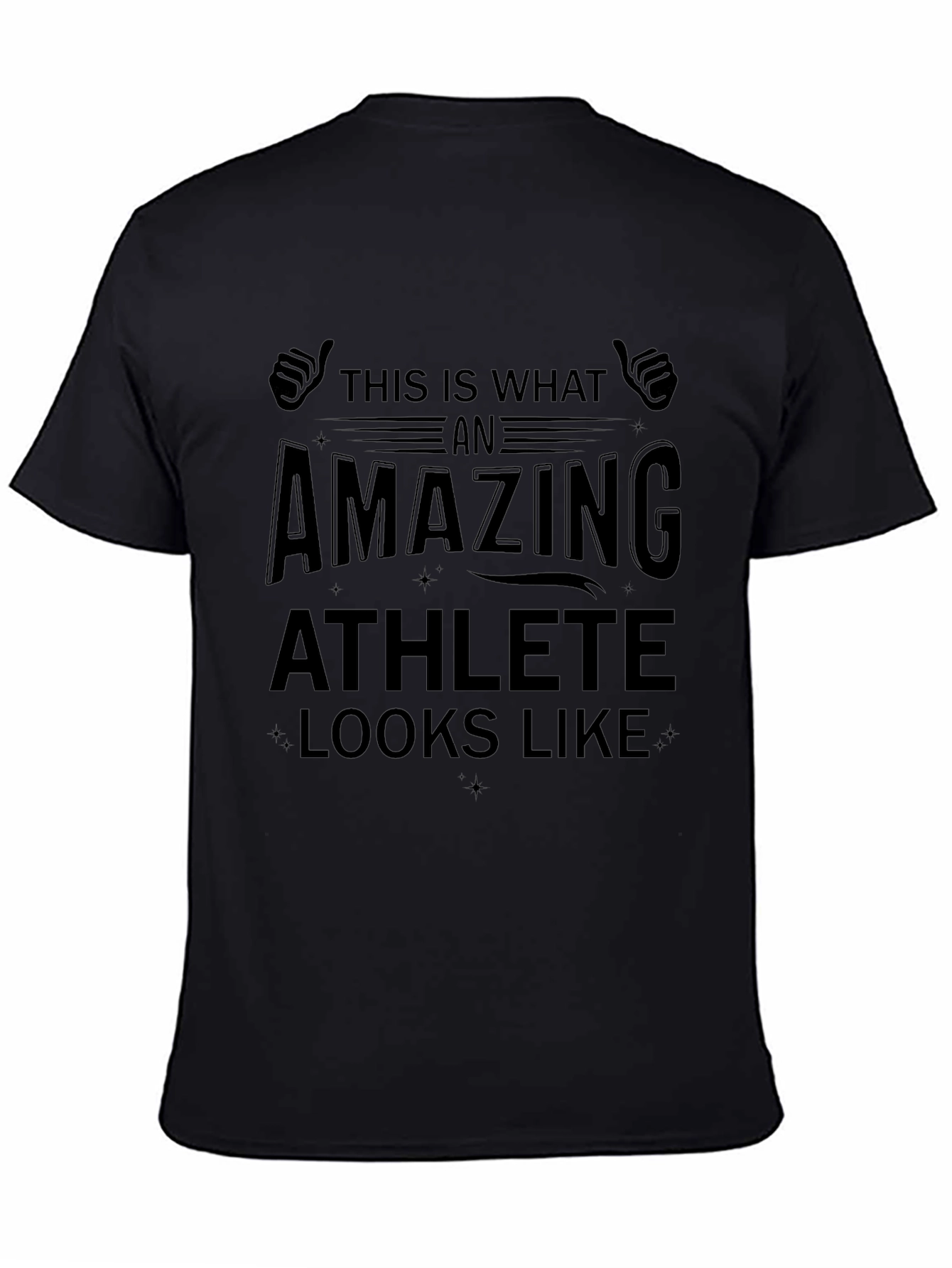 Amazing Athlete Graphic T-Shirt - Black