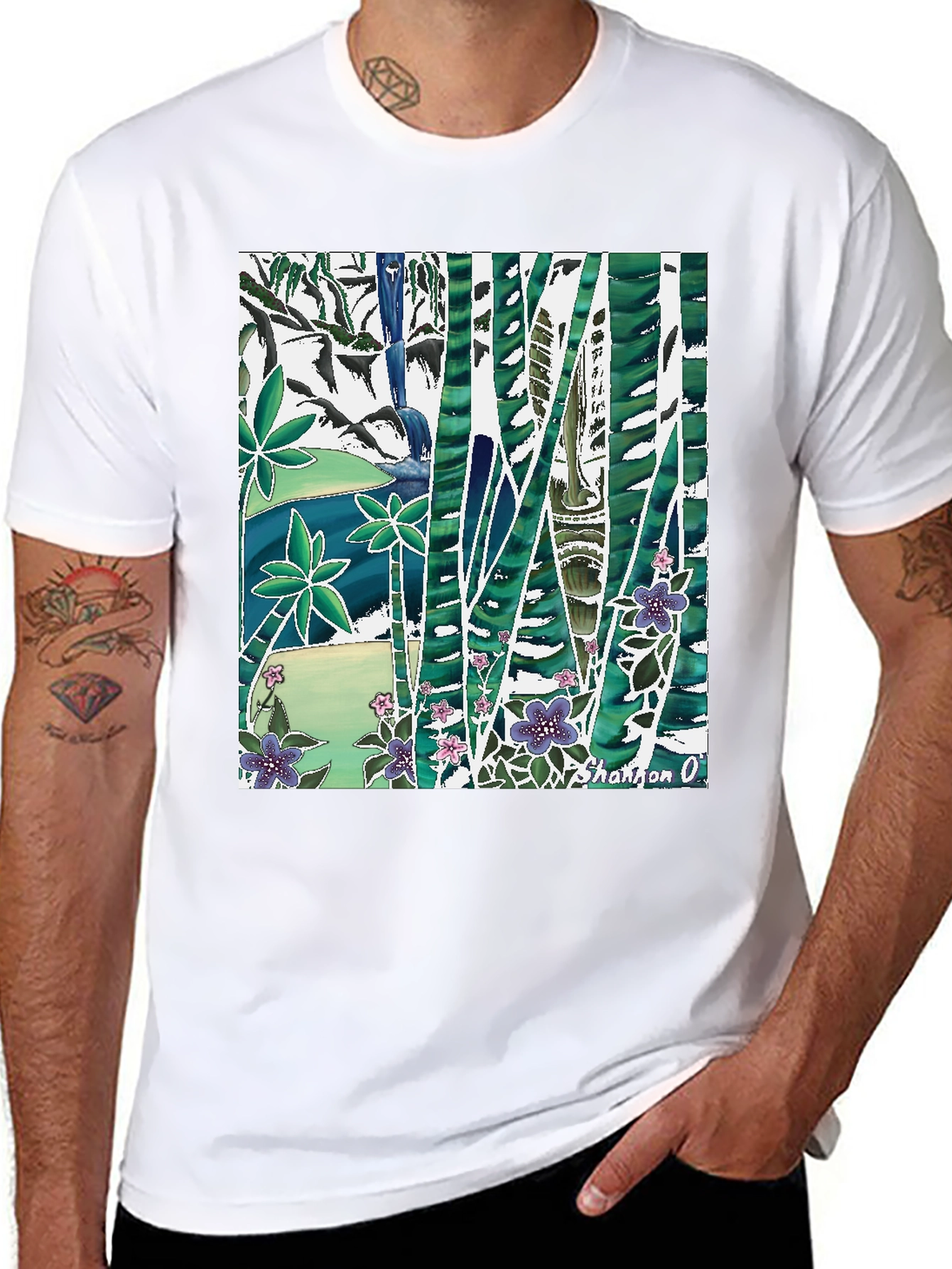 Nature Inspired Graphic Print T-Shirt