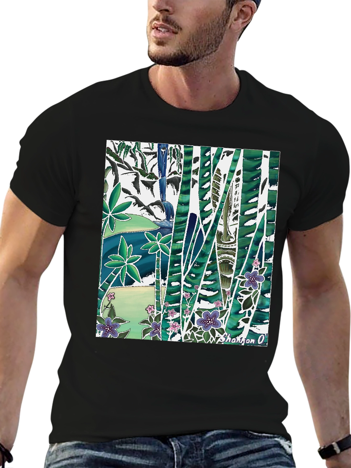 Nature Inspired Graphic Print T-Shirt