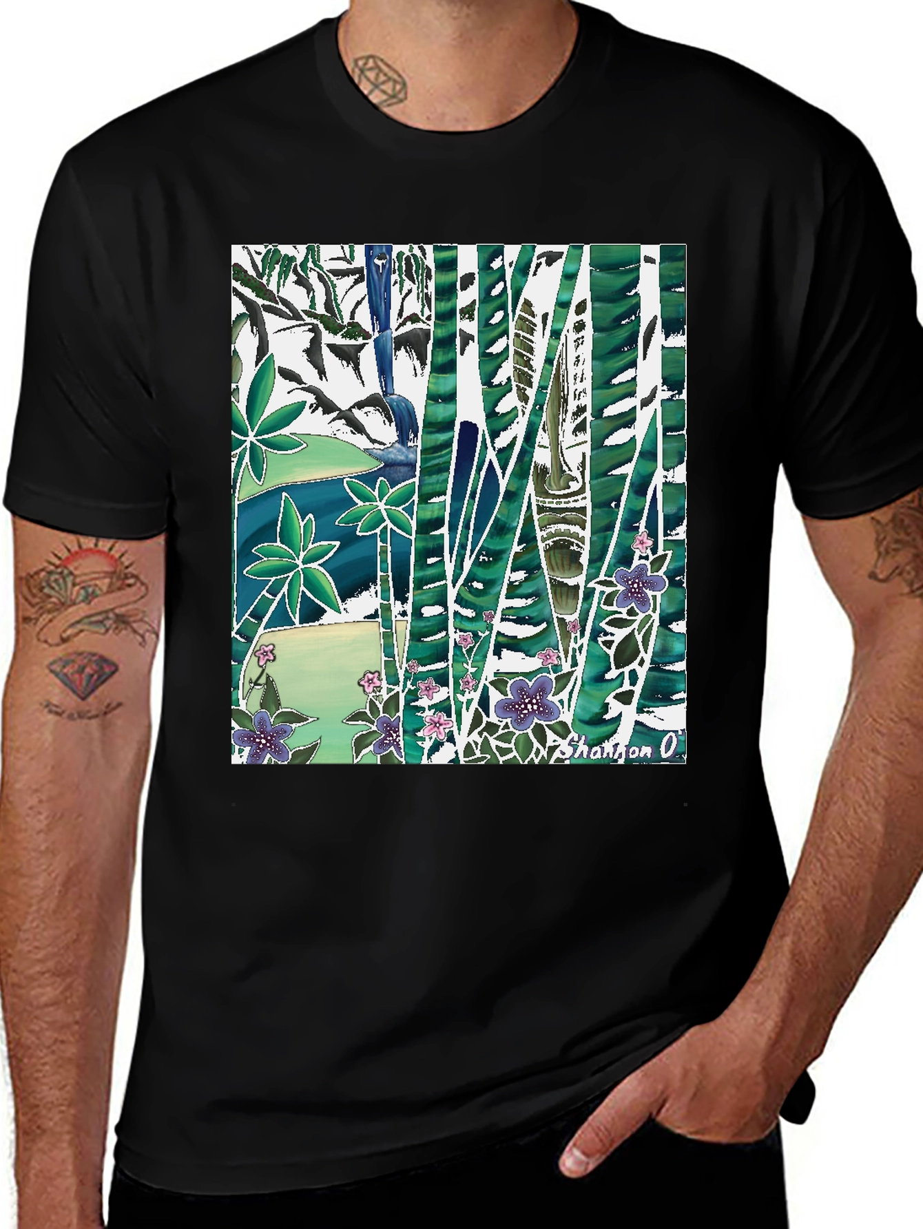 Nature Inspired Graphic Print T-Shirt