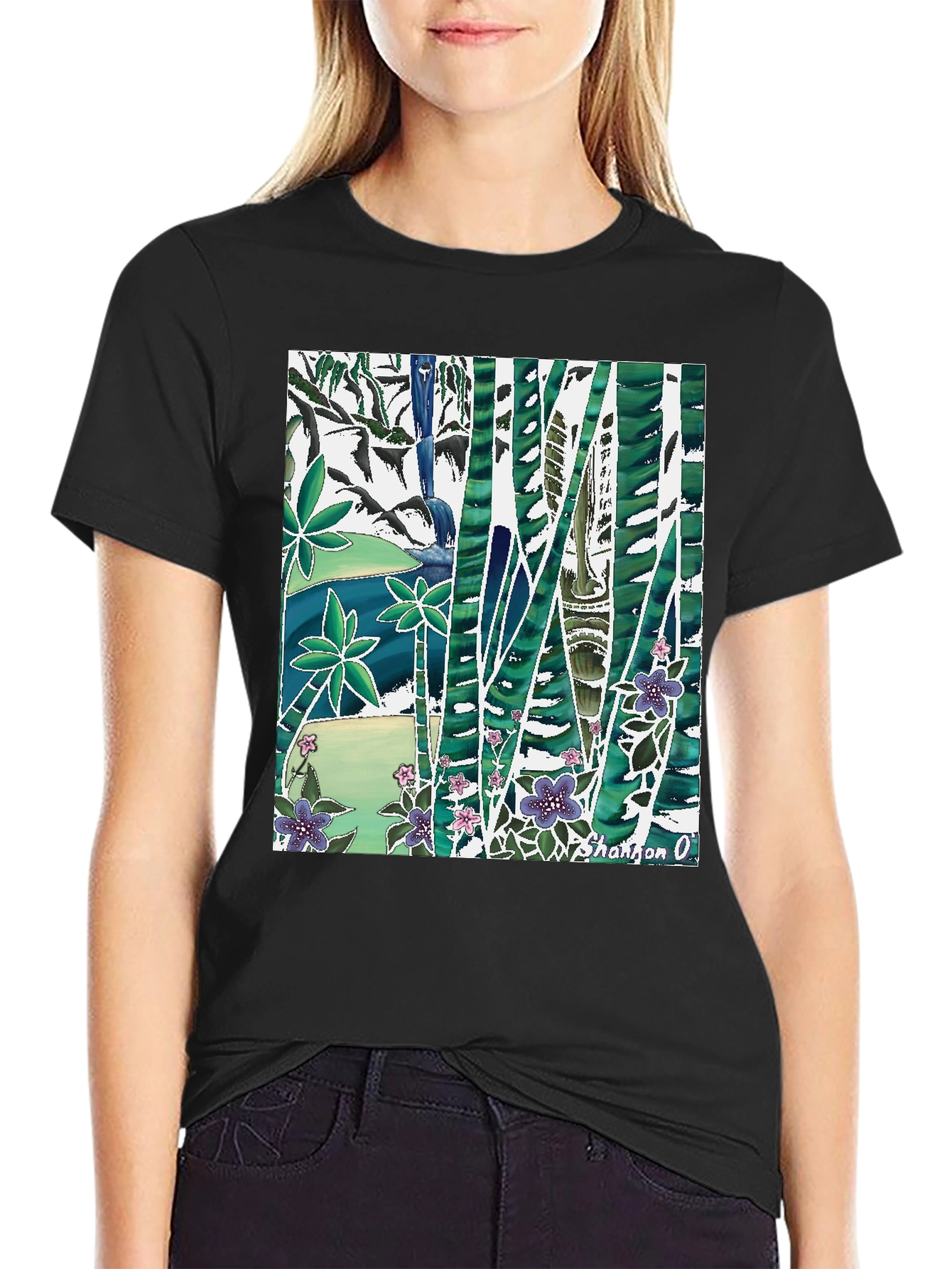 Nature Inspired Graphic Print T-Shirt