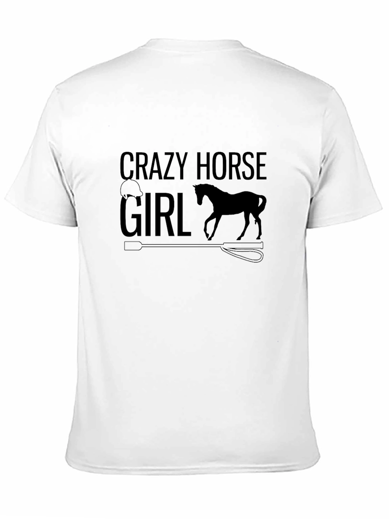 Crazy Horse Girl Black Graphic Tee