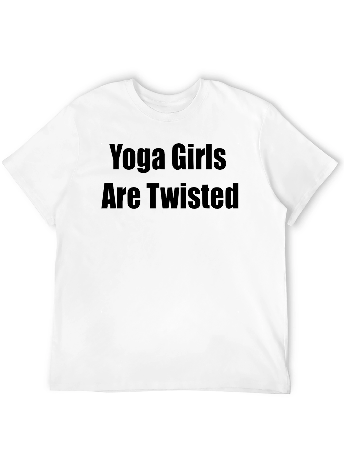 Yoga Girls Are Twisted Black Tee Shirt