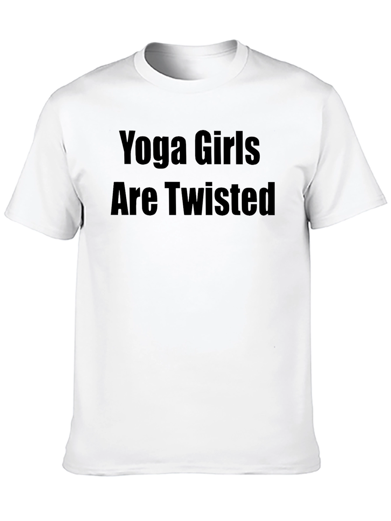 Yoga Girls Are Twisted Black Tee Shirt
