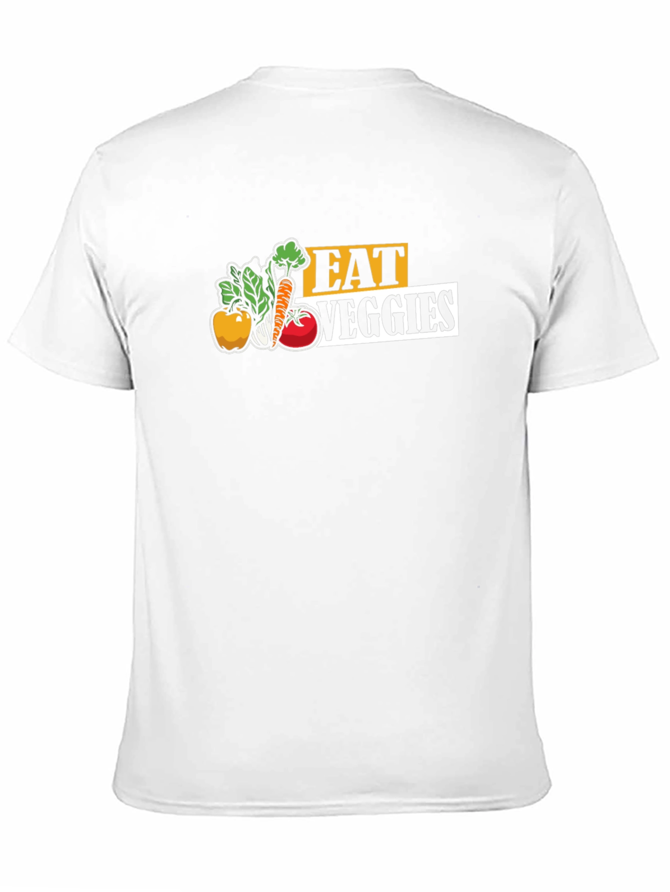 Eat Veggies Graphic Tee - Black Cotton T-Shirt