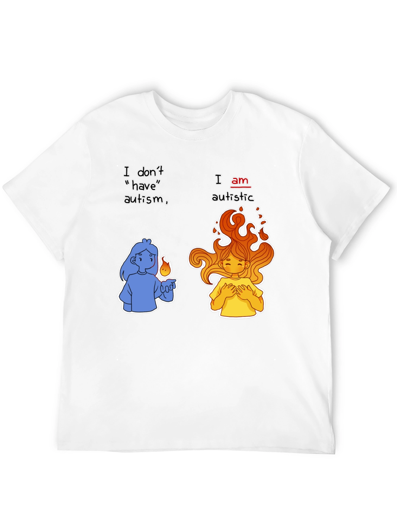 Autistic Pride T-Shirt - I Am Autistic Tee