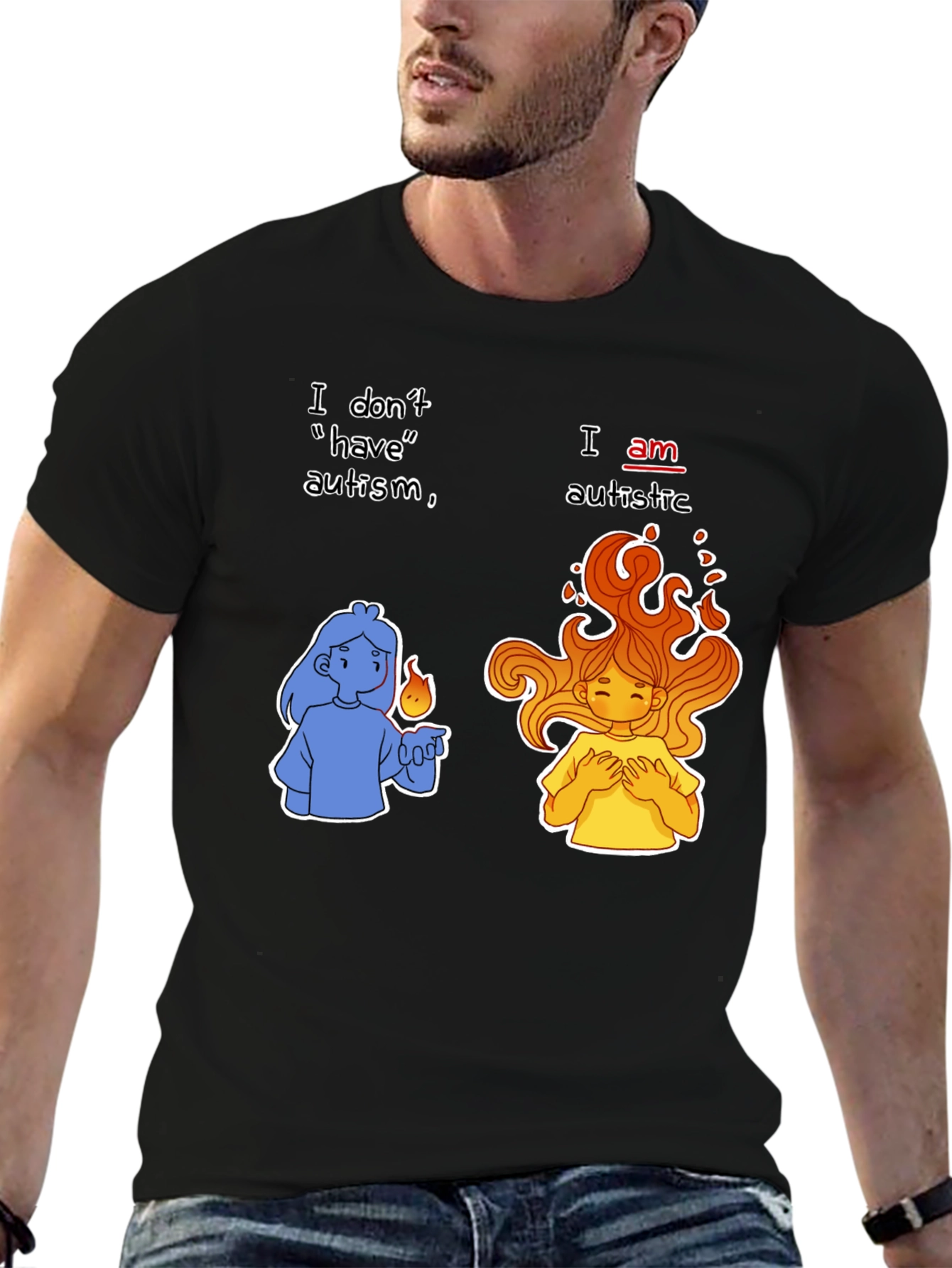 Autistic Pride T-Shirt - I Am Autistic Tee