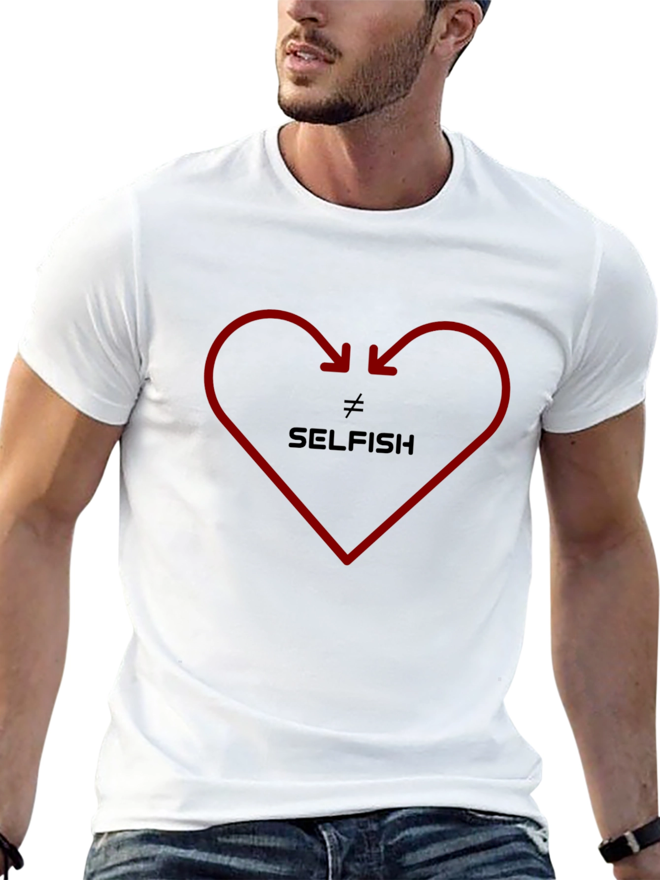 Not Selfish Heart Graphic Tee