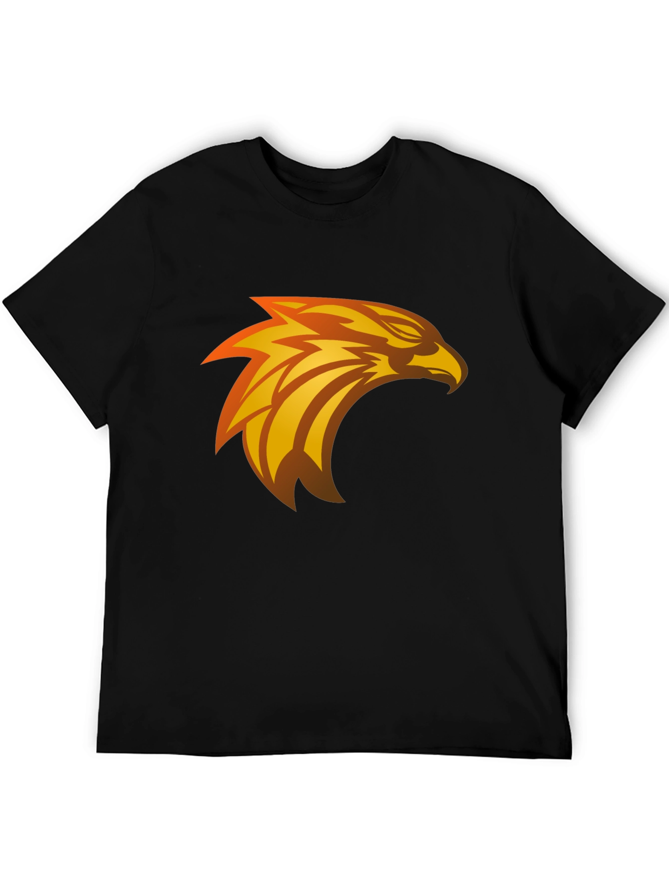 Black T-Shirt with Eagle Graphic Design